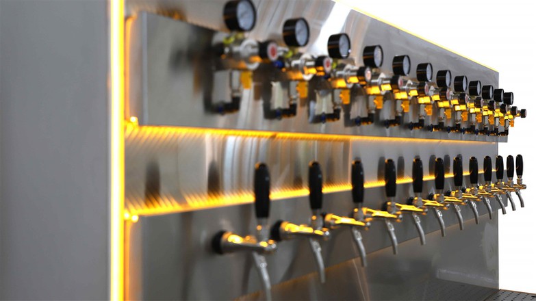 Beer tap wall 1 Beer tap wall 1